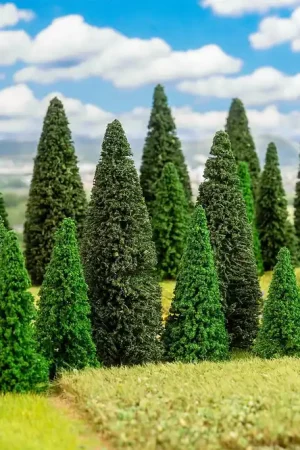 100 sapins assortis - 1 87 à 1 160 - Faller 181543 Achat Immédiat