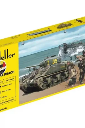 Top Vente Maquettes et figurines militaires Starter Kit - Omaha Beach - Heller