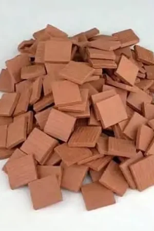 150 carreaux rouges 15x15x2mm 1/20 - Accessoires maquettes céramique - Aedes Achat Immédiat