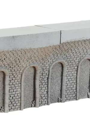 2 Murs intérieurs de tunnel - Courbe - Gris - NOCH 58031 - Échelle HO / HOe / HOm - 100 x 48 x 110 mm Commande En Gros