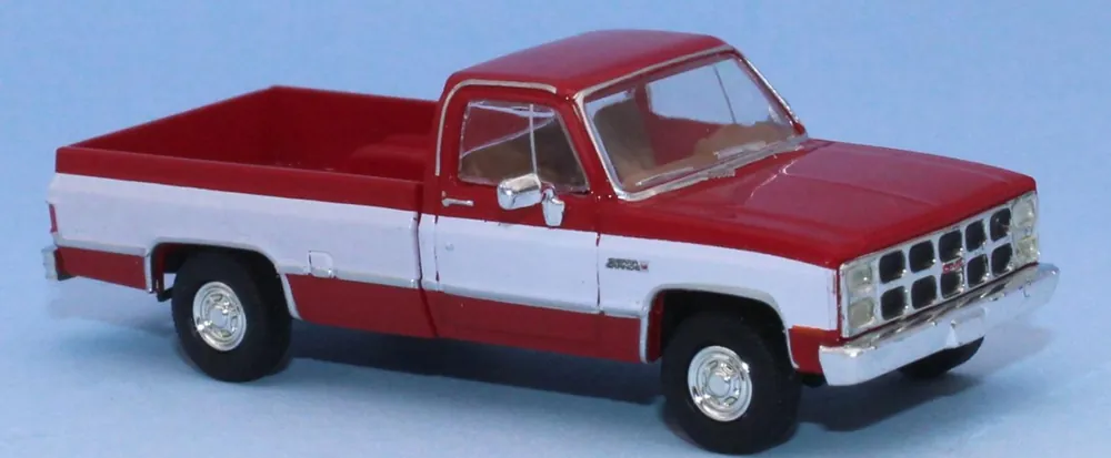 *SOLDES* - 4X4 PICKUP GMC SIERRA GRANDE 1981 ROUGE ET BLANC Prix Choc