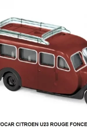 *SOLDES* - AUTOCAR CITROEN U23 ROUGE FONCE ET NOIR DE 1947 Expédition Rapide