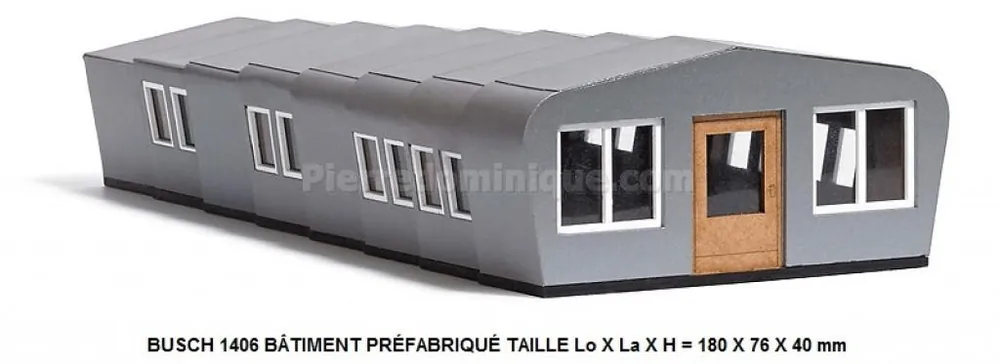 *SOLDES* - KIT 1 ÉLÉMENT DU BTIMENT PRÉFABRIQUÉ (1406) SUR UNE REMORQUE POUR LE TRANSPORT TAILLE Lo X La X H = 83 X 25 X 40 mm Pas Cher
