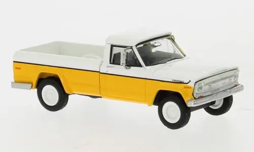 *SOLDES* - 4X4 PICKUP JEEP GLADIATOR B BICOLOR JAUNE ET BLANCHE ENTRE 1963 ET 1971 Jusqu'à Épuisement Des Stocks