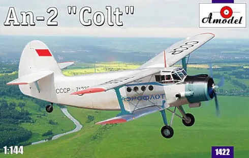 A-Model 01422 Soviet Antonov AN-2 Colt (Aerofłot biplane) Réduction