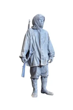 3d Scale Model Universe 16FH001 Finnish Hero - Simo Häyhä White Death (1 Figure / 3D-Printed) Haute Qualité