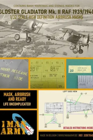 1 Man Army 32DET040 Gloster Gladiator Mk.II RAF 1939/1940 Commander Vite