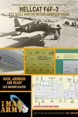 1 Man Army 32DET008 Hellcat F6F-3 Achat Immédiat